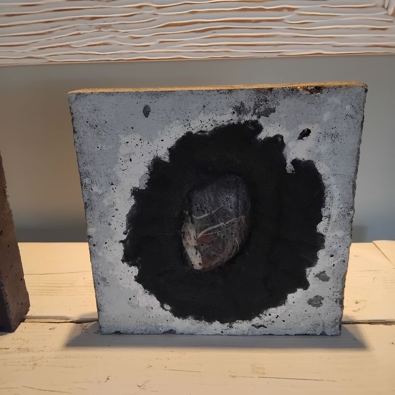 Photographie de l'exposition de Franck Roux à l'Hôtel Le Cardinal